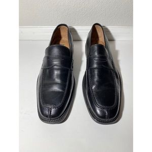 Joseph abboud black leather dress shoes
